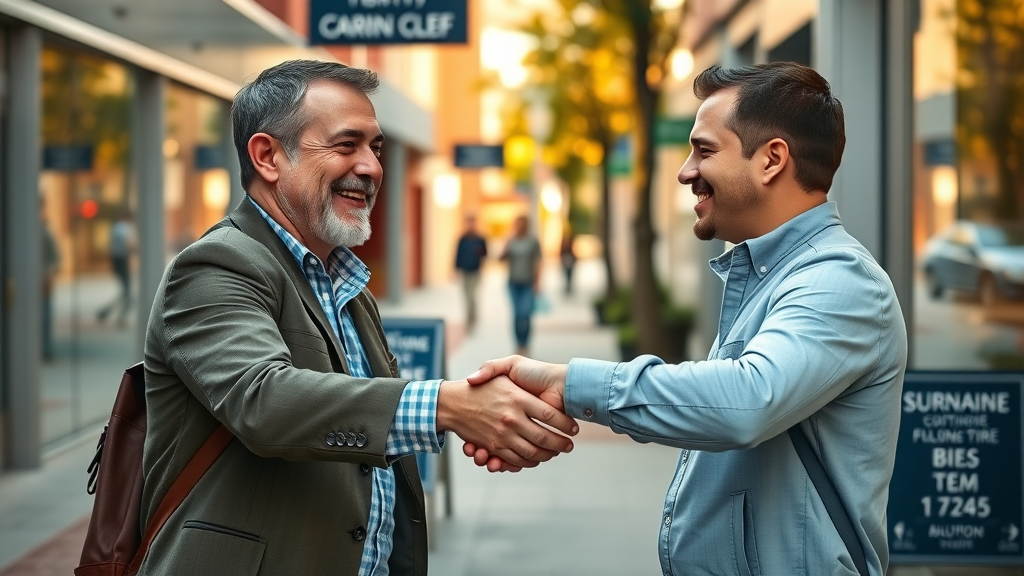 lokale und nachhaltige seo handshake local business partnership shopfronts