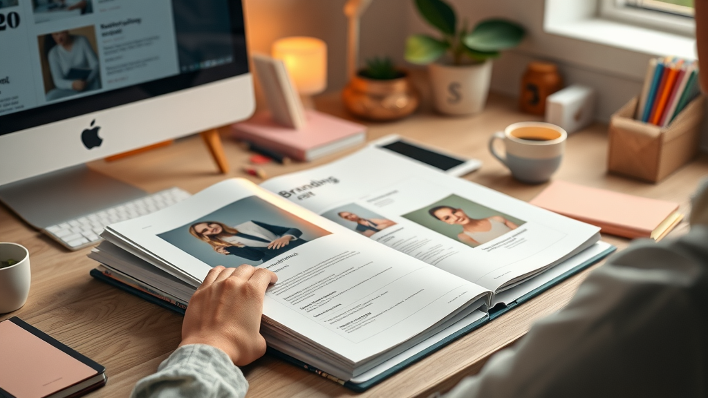 designer desk style guide branding section