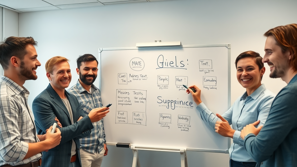 außergewöhnlich aufmerksames Team legt Ziele für Engagement-Optimierung für Kleinstunternehmen mit Impact fest
