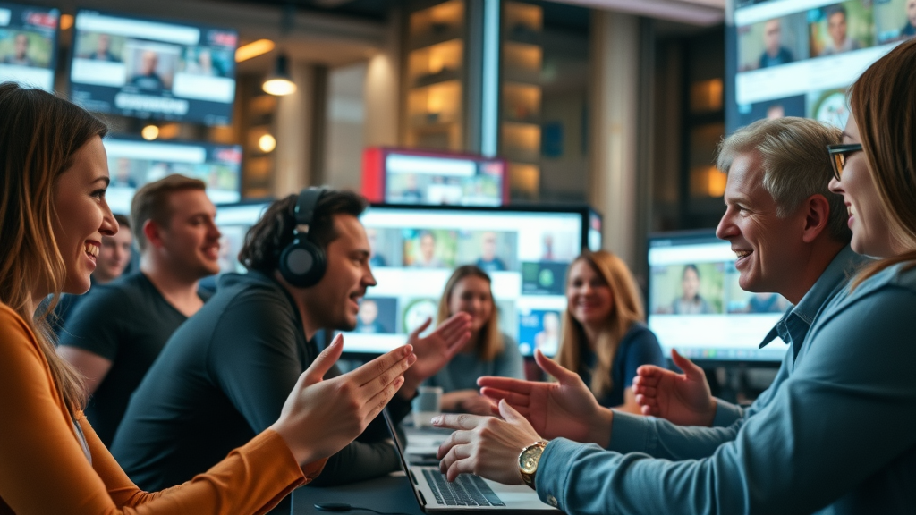 Energetische Community im digitalen Chatraum – gemeinschaftsorientierte Suchmaschinenoptimierung (SEO) in Aktion