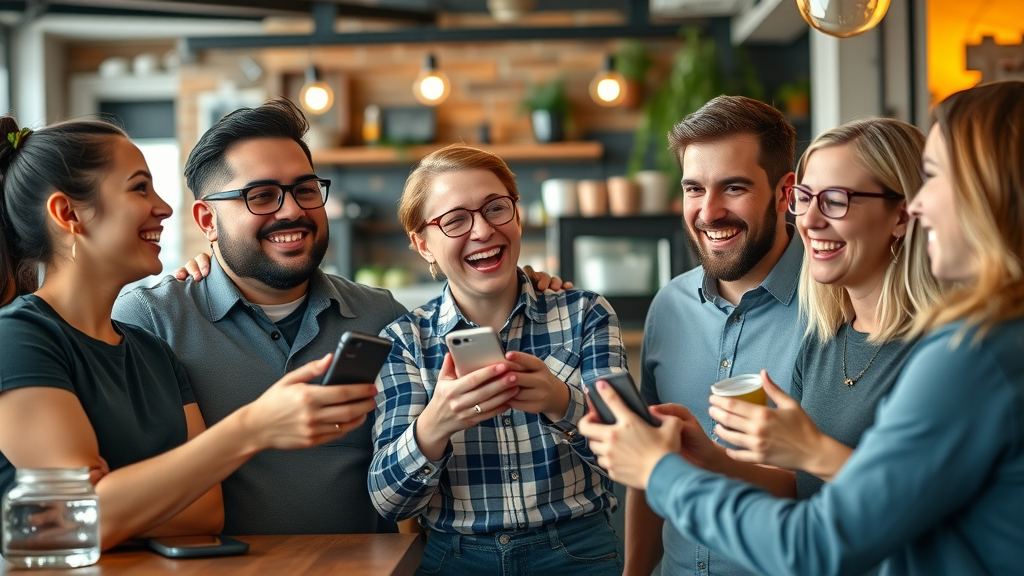 User-Generated Content für kleine Unternehmen, Team feiert Inhalte von Kund:innen, Social Media Management
