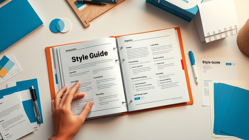 organized style guide for maintaining a consistent brand voice
