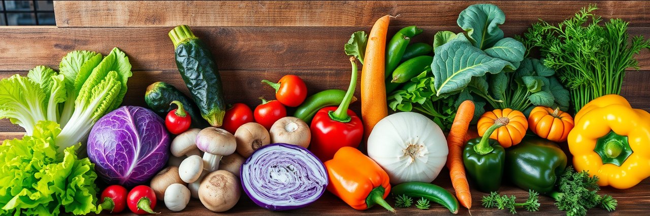 Vibrant vegetables displayed against rustic wood for polnische getränke spirituosen.