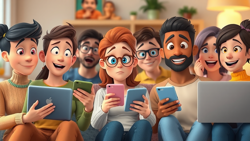 inhaltsoptimierung für markenwirkung: Vielfältiges digitales Publikum beschäftigt sich aktiv mit gebrandetem Content auf Smartphones und Laptops.