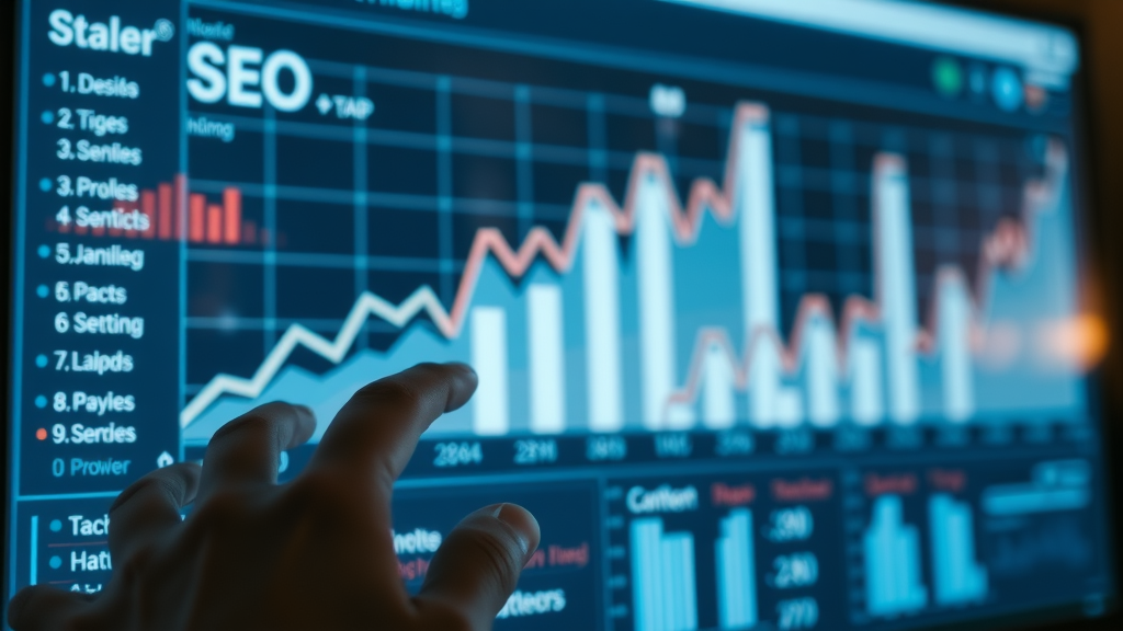SEO-Diagramm zeigt Wachstum durch nachhaltige SEO Praktiken