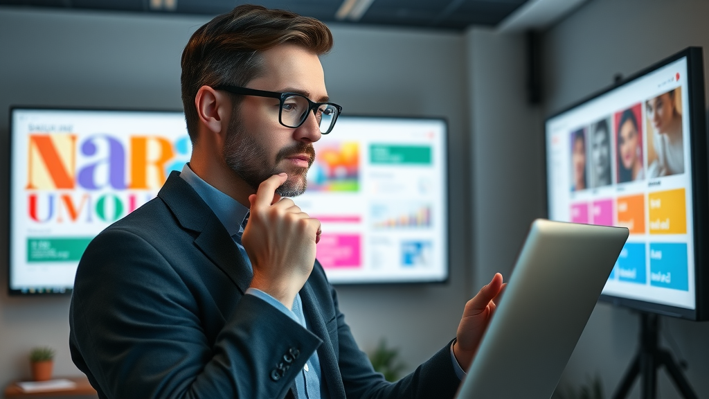 brand strategist digital branding screen
