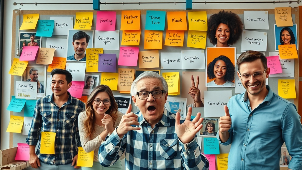 brand persona moodboard tone of voice examples